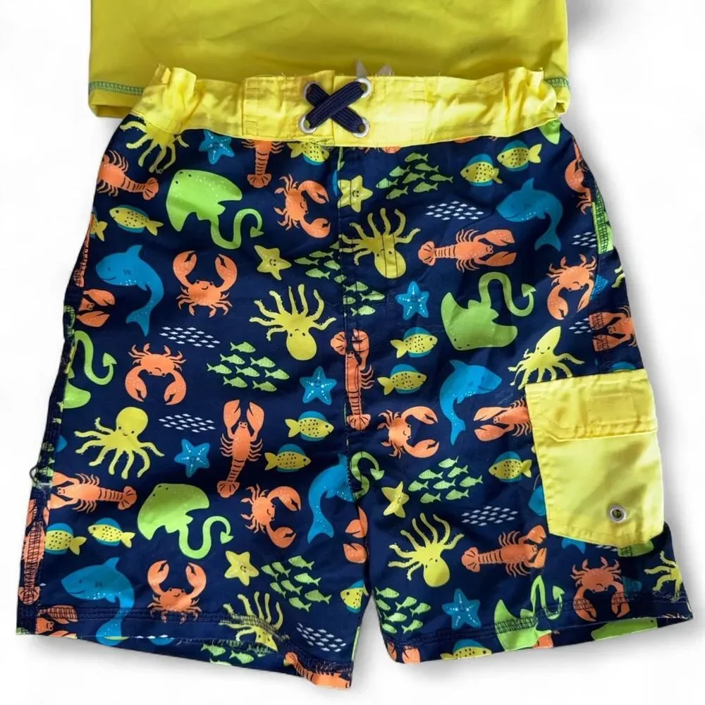 Mick Mack Boys 2-Piece Swim Set - Swim Trunks Size 7